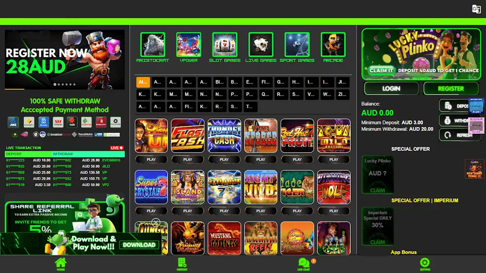 Crypto-first slot casino with USDT instant cashouts and a 900-title Pragmatic Play/NetEnt lobby